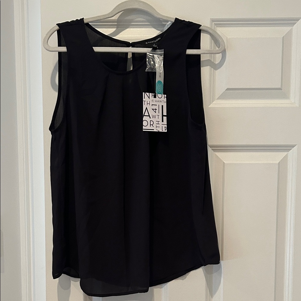 41 Hawthorn Black Sleeveless Blouse